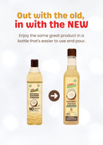 KLF Coconad Coconut Vinegar, 500ml - 100% Natural (Pack of 3)