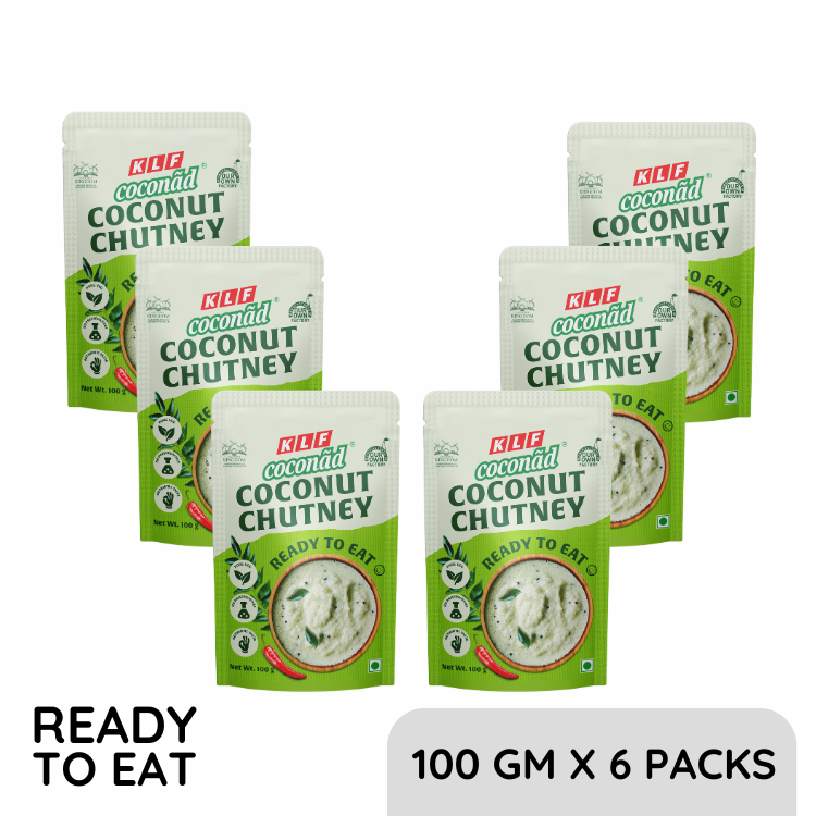 KLF Coconad Coconut Chutney Ready To Eat 100gm (Pack Of 6)