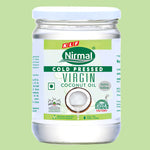 KLF Nirmal Cold Pressed Virgin Coconut oil Wide Mouth Glass Jar -500 ML