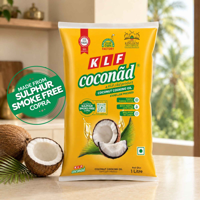 KLF Coconad Coconut Cooking Oil Pouch-1 ltr