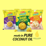 KLF Coconad Snack Combo – Tapioca Sticks, Banana Chips & Tapioca Chips (Pack of 6)