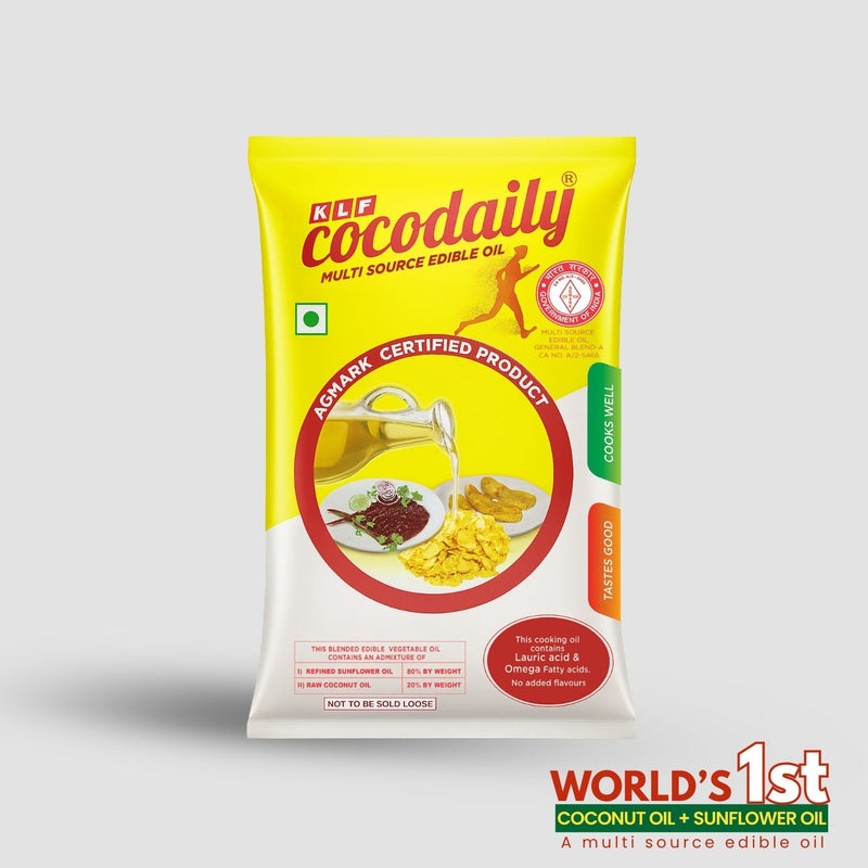 KLF Cocodaily Cooking Oil pouch - 1 Ltr