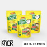 KLF Coconad Coconut Milk 500 ml Pouch (Pack Of 3)