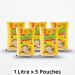 KLF Coconad Coconut Oil SUPER SAVER PACK (1 Liter Pouch X 5 Nos)