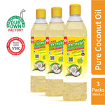 KLF Coconad Pure Coconut Oil-500ml Pet Bottle-(Pack of 3)