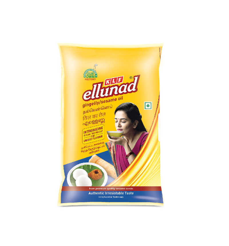 KLF Ellunad Premium Sesame oil 1 liter Pouch