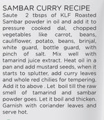 KLF Coconad Roasted Coconut Mixed Sambar Powder 100g (Pack of 5)